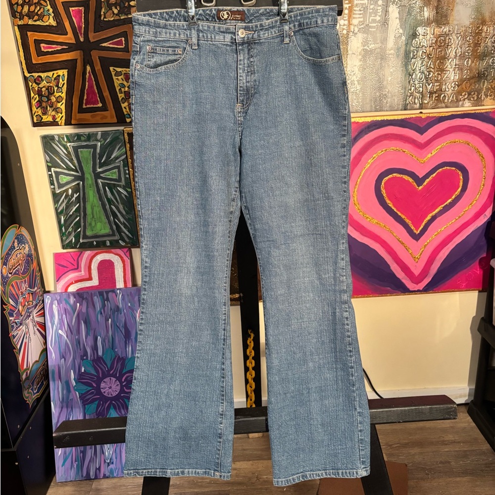 Rafaella Light Blue Wide Leg Jeans